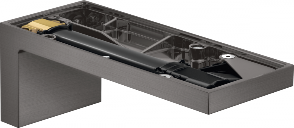 Вилив для змішувача у ванній Hansgrohe Axor MyEdition 176 мм без панелі шліфований чорний хром 47412340