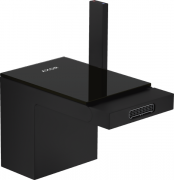 Смеситель для биде Hansgrohe Axor MyEdition однорычажный с донным клапаном матовый черный/черное стекло 47210670