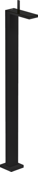 Змішувач для раковини Hansgrohe Axor MyEdition для підлоги з донним клапаном Push-Open матовий чорний/чорне скло 47040670