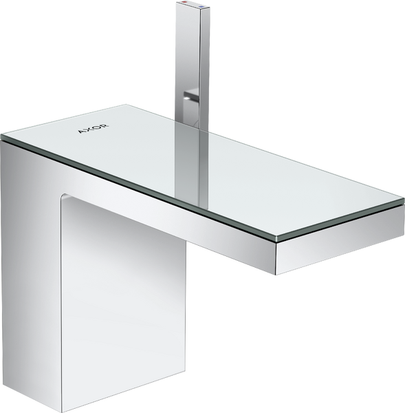 Змішувач для раковини Hansgrohe Axor MyEdition з донним клапаном Push-Open хром/дзеркальне скло 47030000