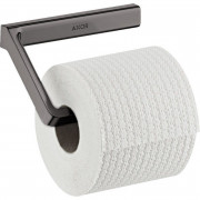 Держатель для туалетной бумаги Hansgrohe Axor Universal Softsquare без крышки шлифованный черный хром 42846340