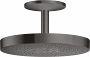 Верхний душ Hansgrohe Axor One Ø280 мм 1 режим с потолочным подсоединением шлифованный черный хром 48493340