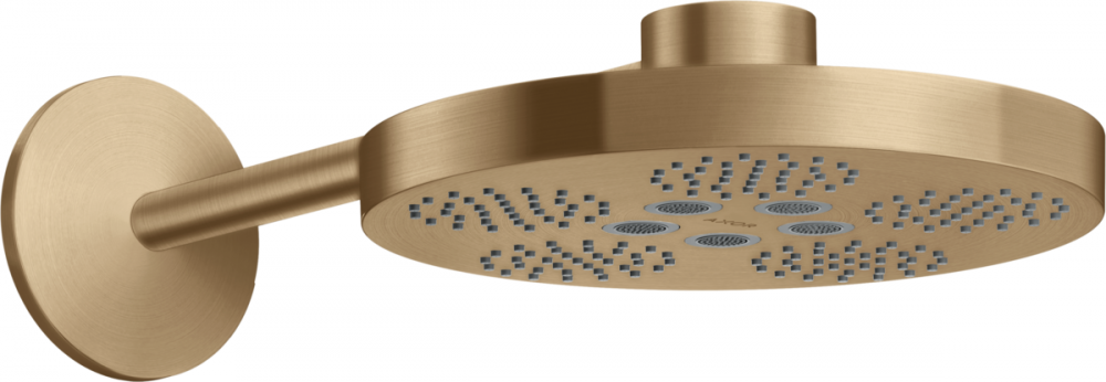 Верхній душ Hansgrohe Axor One Ø280 мм 2 режими з тримачем шліфована бронза 48492140
