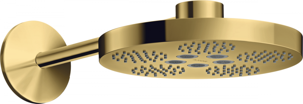 Верхний душ Hansgrohe Axor One Ø280 мм 2 режима с держателем полированное золото 48492990