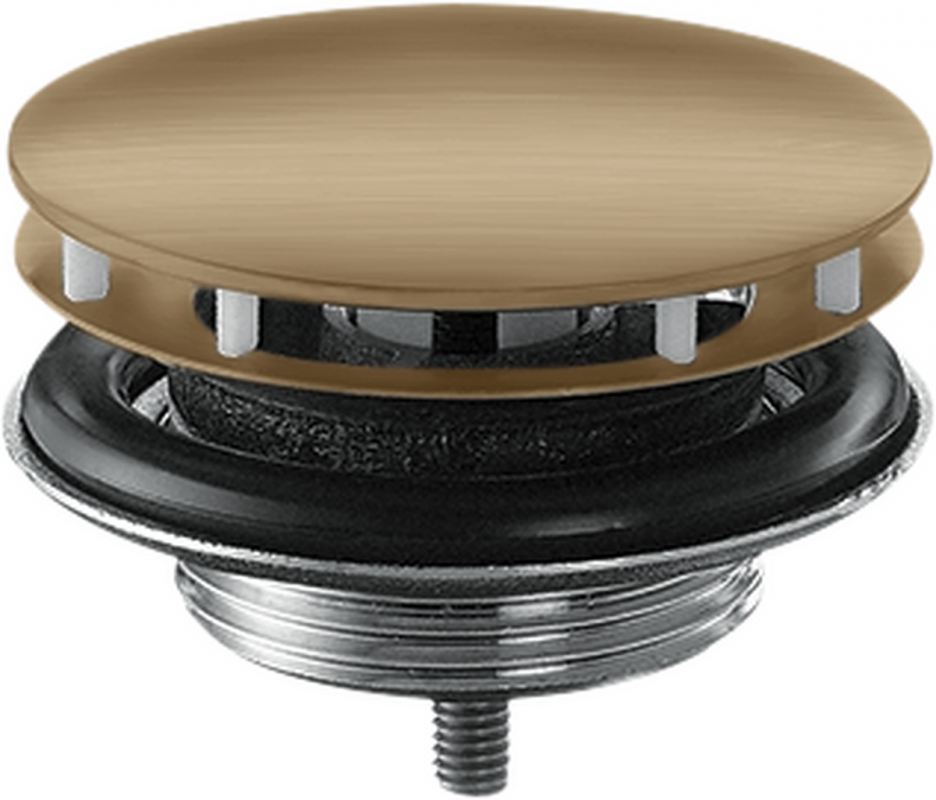 Донный клапан для раковины Hansgrohe Axor незапираемый шлифованная бронза 51301140