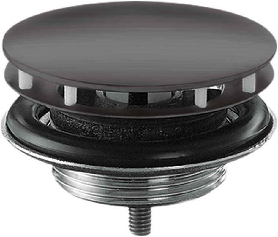 Донный клапан для раковины Hansgrohe Axor незапираемый шлифованный черный хром 51301340