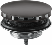 Донный клапан для раковины Hansgrohe Axor незапираемый шлифованный черный хром 51301340