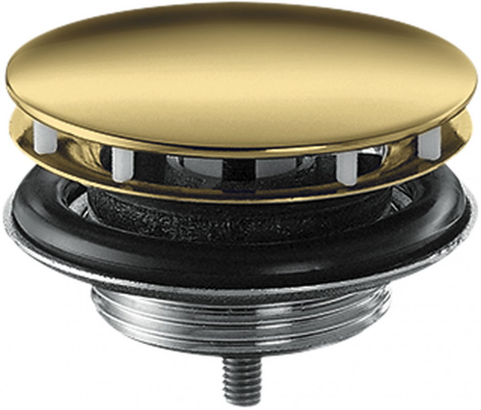 Донный клапан для раковины Hansgrohe Axor незапираемый полированное золото 51301990