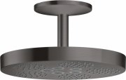 Верхній душ Hansgrohe Axor One Ø280 мм 1 режим зі стельовим тримачем шліфований чорний хром 48493340