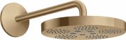Верхний душ Hansgrohe Axor One Ø280 мм 1 режим с держателем шлифованная бронза 48491140