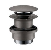 Донный клапан для раковины и биде Hansgrohe Axor Push-Open шлифованный черный хром 51300340