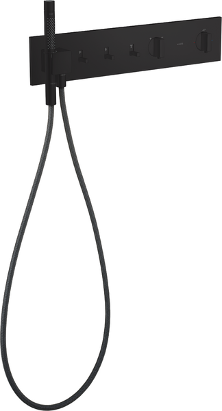 Термостат скрытого монтажа Hansgrohe Axor ShowerComposition 3 потребителя с ручным душем матовый черный 12572670