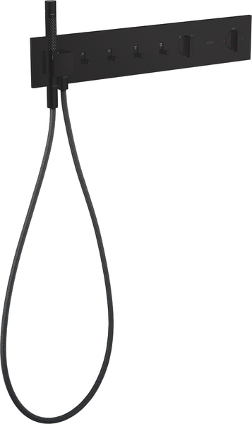 Термостат прихованого монтажу Hansgrohe Axor ShowerComposition 4 споживача з ручним душем матовий чорний 12573670