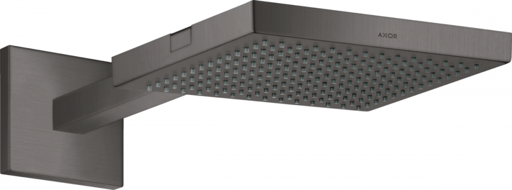 Верхний душ Hansgrohe Axor ShowerSolutions 240х240 мм 1 режим с держателем шлифованный черный хром 10925340