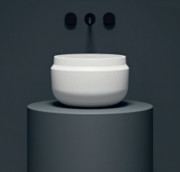 Раковина для ванної кімнати Kolpa San Boul Ø40 см накладна Kerrock білий 591590