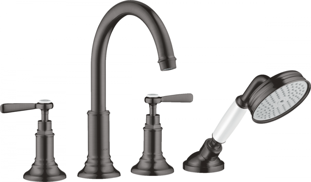 Смеситель для ванной Hansgrohe Axor Montreux на 4 отверстия шлифованный черный хром 16554340