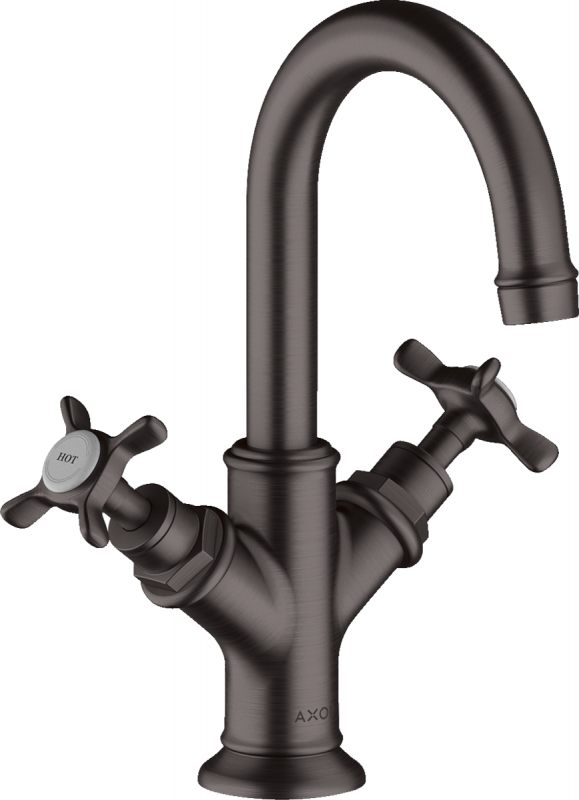 Змішувач для раковини Hansgrohe Axor Montreux із донним клапаном шліфований чорний хром 16505340