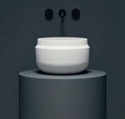 Раковина для ванної кімнати Kolpa San Boul Ø40 см накладна Kerrock білий 591590