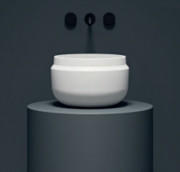 Раковина для ванної кімнати Kolpa San Boul Ø40 см накладна Kerrock білий 591590