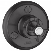 Запорный/переключающий вентиль скрытого монтажа Hansgrohe Axor Montreux Trio/Quattro шлифованный черный хром 16830340