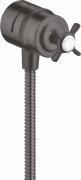 Шлангове підключення Hansgrohe Axor Montreux Stop із запірним вентилем шліфований чорний хром 16882340