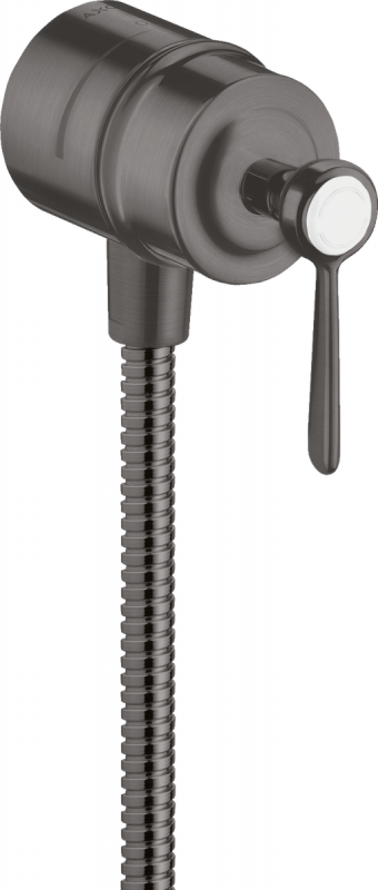 Шланговое подсоединение Hansgrohe Axor Montreux Stop с запорным вентилем шлифованный черный хром 16883340