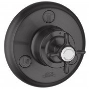 Запорный/переключающий вентиль скрытого монтажа Hansgrohe Axor Montreux Trio/Quattro шлифованный черный хром 16830340