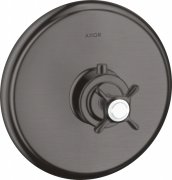 Термостат скрытого монтажа Hansgrohe Axor Montreux одновентильный шлифованный черный хром 16810340