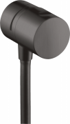 Шланговое подсоединение Hansgrohe Axor Uno Stop с запорным вентилем шлифованный черный хром 38882340