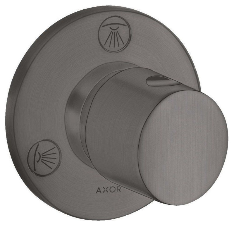 Запорный/переключающий вентиль скрытого монтажа Hansgrohe Axor Uno Trio/Quattro шлифованный черный хром 38933340