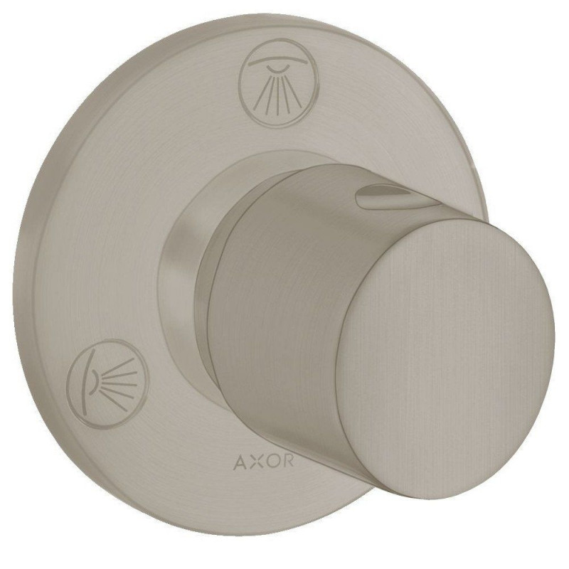 Запорный/переключающий вентиль скрытого монтажа Hansgrohe Axor Uno Trio/Quattro шлифованный никель 38933820