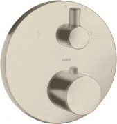 Термостат скрытого монтажа Hansgrohe Axor Uno с запорным/переключающим вентилем шлифованный никель 38720820