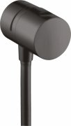 Шланговое подсоединение Hansgrohe Axor Uno Stop с запорным вентилем шлифованный черный хром 38882340
