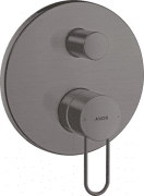 Смеситель дляя душа скрытого монтажа Hansgrohe Axor Uno шлифованный черный хром 38426340