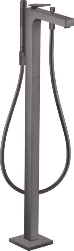 Смеситель для ванной Hansgrohe Axor Citterio напольный с ручным душем шлифованный черный хром 39440340