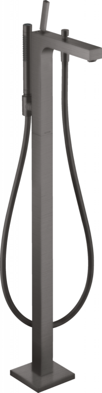 Змішувач для ванної кімнати Hansgrohe Axor Citterio підлоговий з ручним душем шліфований чорний хром 39451340