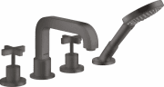 Смеситель на борт ванны Hansgrohe Axor Citterio на 4 отверстия шлифованный черный хром 39453340
