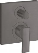 Смеситель для душа скрытого монтажа Hansgrohe Axor Citterio со встроенной защитной комбинацией EN1717 шлифованный черный хром 39457340