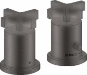 Термостат на борт ванны Hansgrohe Axor Citterio на 2 отверстия шлифованный черный хром 39480340