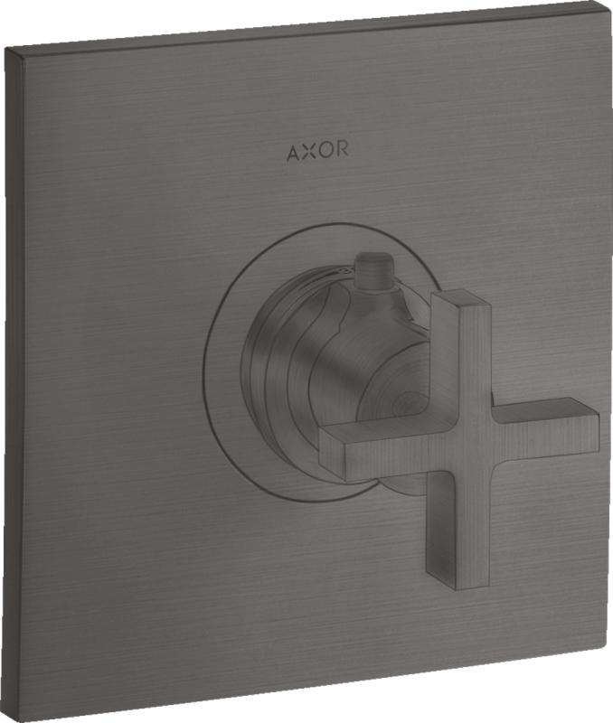 Термостат прихованого монтажу Hansgrohe Axor Citterio HighFlow шліфований чорний хром 39716340