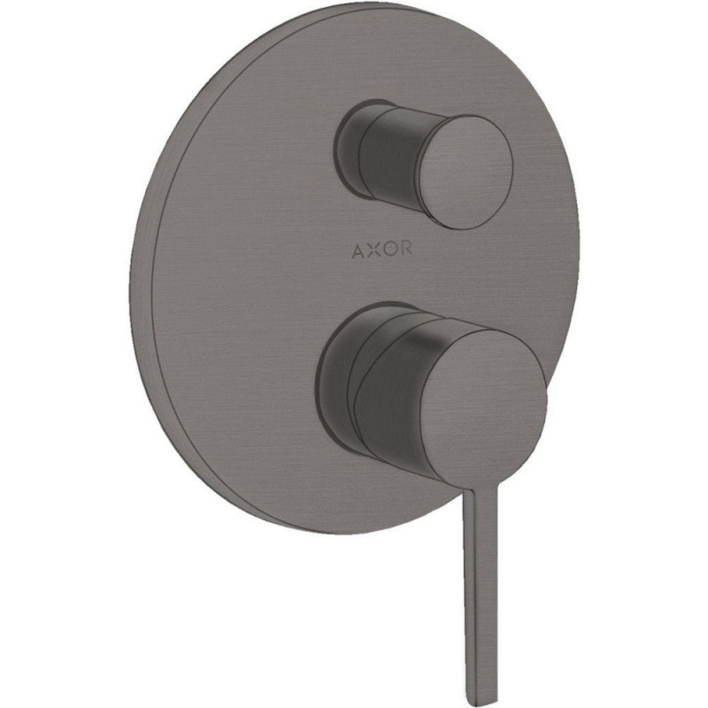 Смеситель для душа скрытого монтажа Hansgrohe Axor Starck шлифованный черный хром со встроенной защитной комбинацией EN1717 10427340