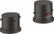 Термостат на борт ванны Hansgrohe Axor Starck на 2 отверстия шлифованный черный хром 10480340