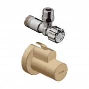 Угловой вентиль Hansgrohe Axor с декоративной накладкой шлифованная бронза 51307140