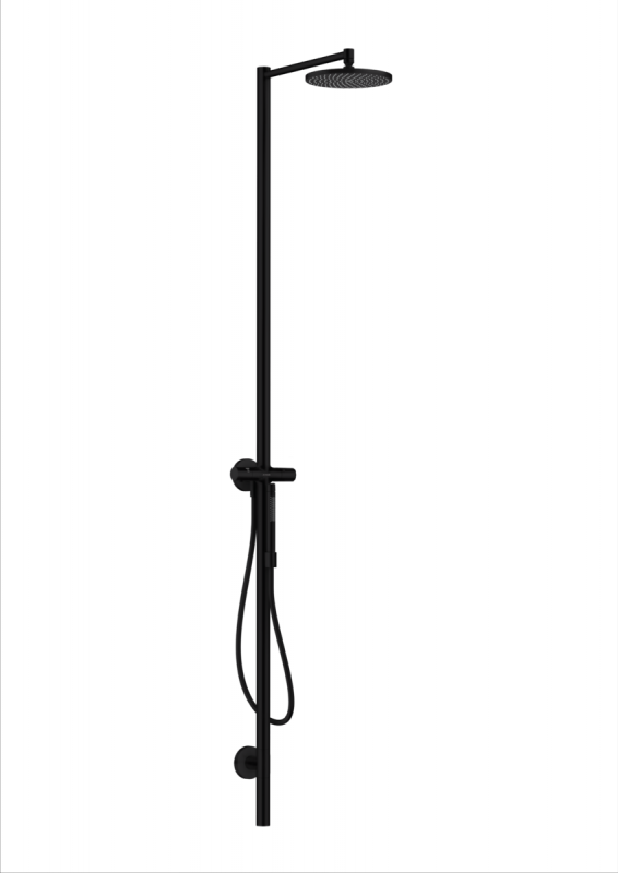 Душевая стойка для душа Hansgrohe Axor Starck Nature 240 1jet со смесителем матовый черный 12670670