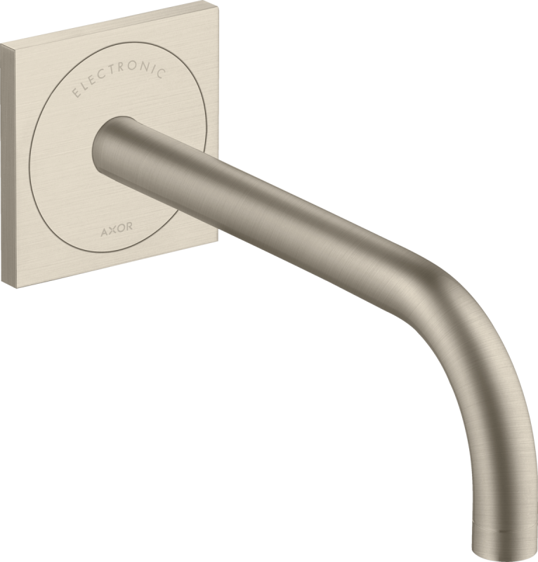 Смеситель для раковины Hansgrohe Axor Uno электронный настенный шлифованный никель 38120820