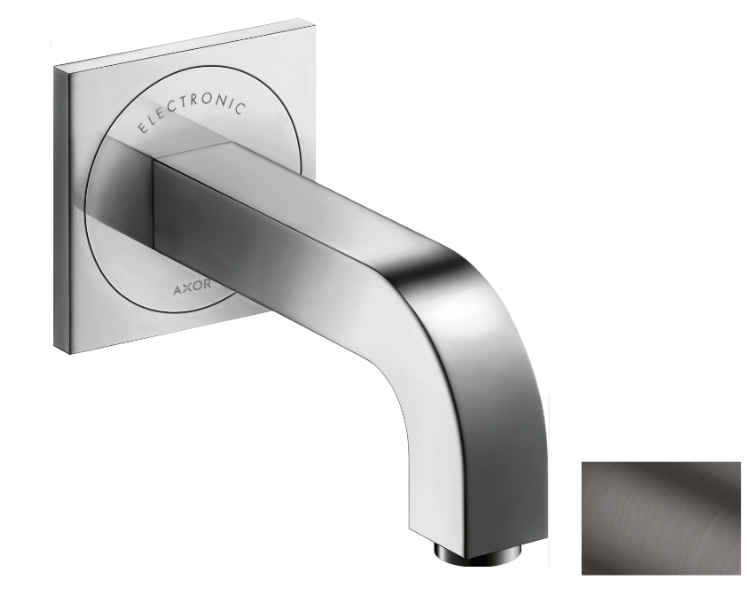 Смеситель для раковины Hansgrohe Axor Citterio электронный настенный шлифованный черный хром 39117340