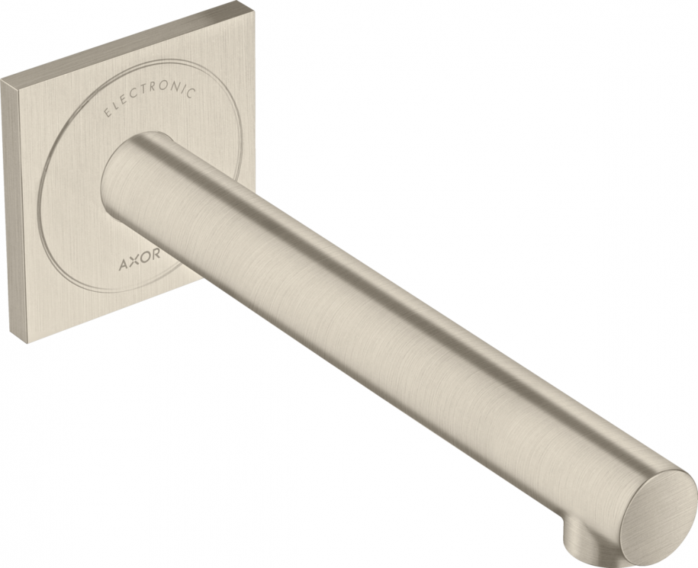 Смеситель для раковины Hansgrohe Axor Uno электронный настенный шлифованный никель 45111820