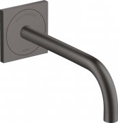 Смеситель для раковины Hansgrohe Axor Uno электронный настенный шлифованный черный хром 38120340
