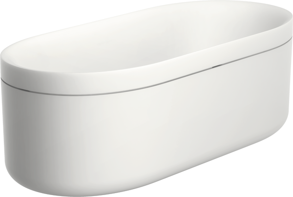 Ванна Hansgrohe Axor Suite Basins & Bathtub из искусственного камня SolidSurface 190х85 см белый/хром 42005000
