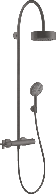 Душевая стойка Hansgrohe Axor Citterio Showerpipe 180 1jet с термостатом шлифованный черный хром 39670340
